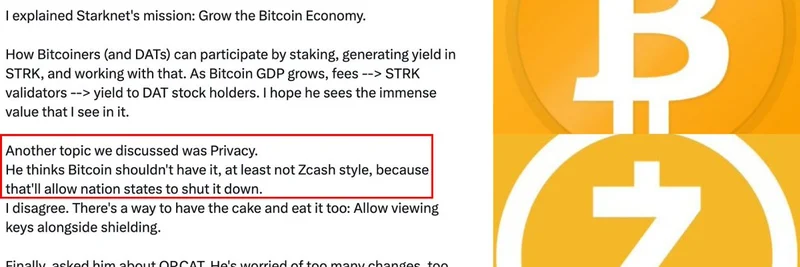 Michael Saylor Opposes Strong Privacy on Bitcoin, Says Eli Ben-Sasson in Recent Chat