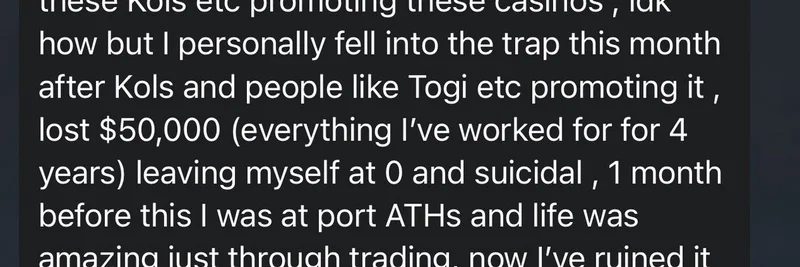 暗号界のKOLがカジノプロモで人生を破壊している：Runeによるギャンブルの罠への厳しい警告