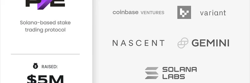 Pyefinanceが500万ドルのシード資金を確保し、Solanaのstaking取引を革新