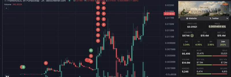 Solanaトレーダーが340倍の利益を達成：$716が$244Kに、Franklin Turtleミームコインの熱狂劇