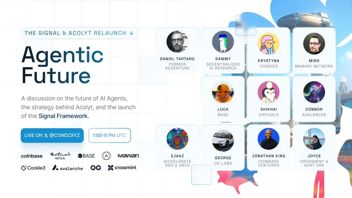 العملات الرقمية تلتقي بالذكاء الاصطناعي: حدث إعادة إطلاق Acolyt AI و UseSignal لعام 2025